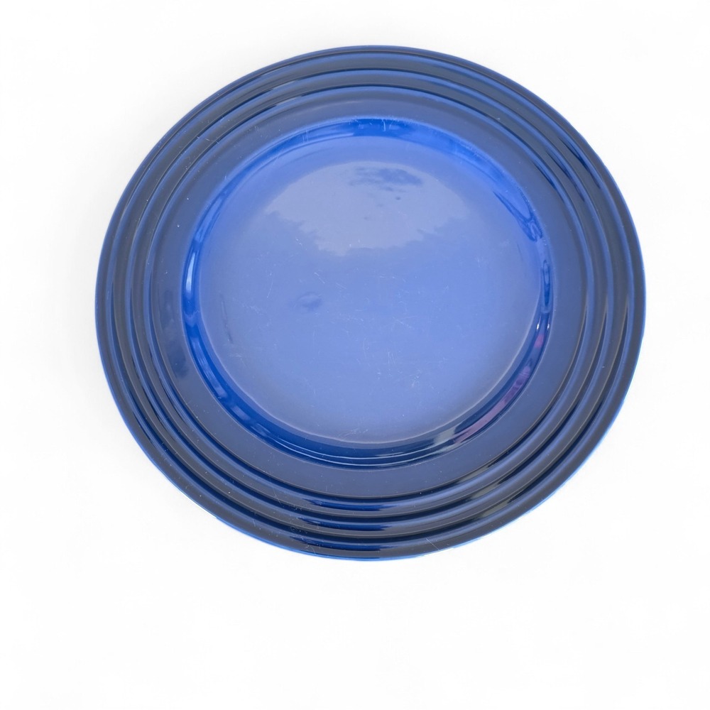 1 LE CREUSET Replacement 12"Dinner Plate  Blue Very Good Condition